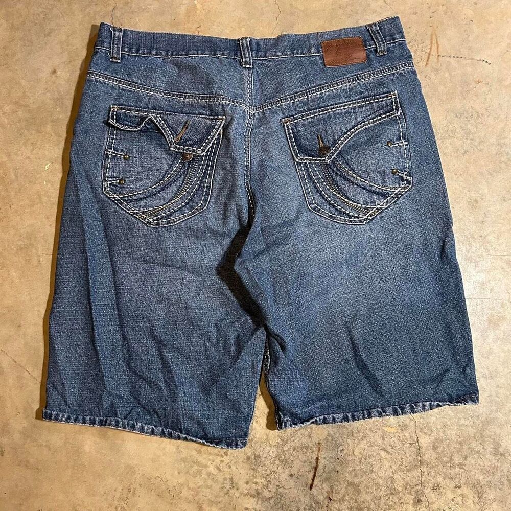 Phat-farm Men's Blue and Navy Shorts